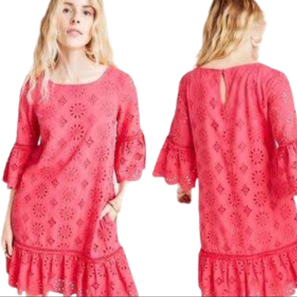 Anthropologie Dani Lace Tunic Dress